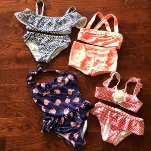 4 Janie & Jack Size 3 Bathing Suits